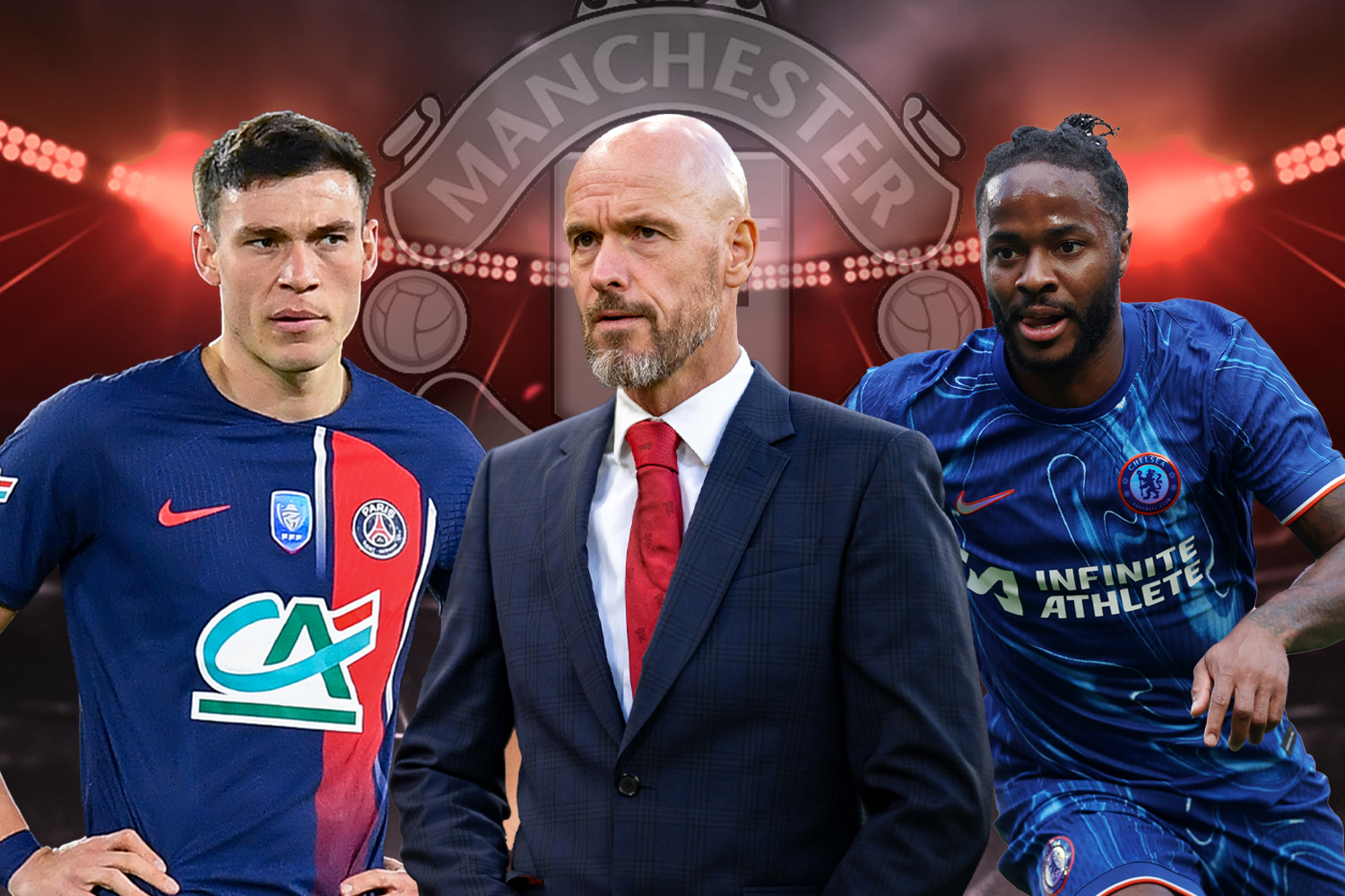 Manuel Ugarte signs and Raheem Sterling follows: How Man United could line up after transfer deadline day [Video]