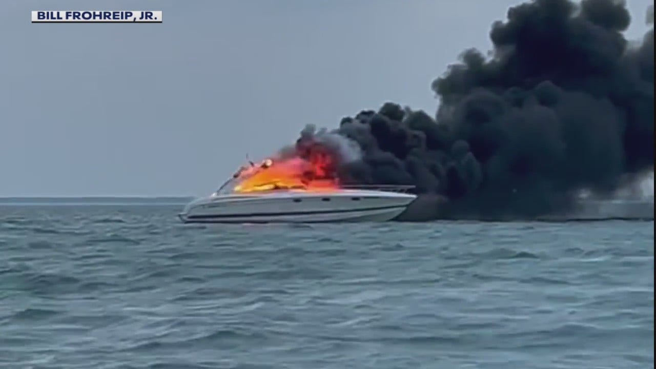 Lake St. Clair boat fire rescue saves Harrison Township man’s life [Video]