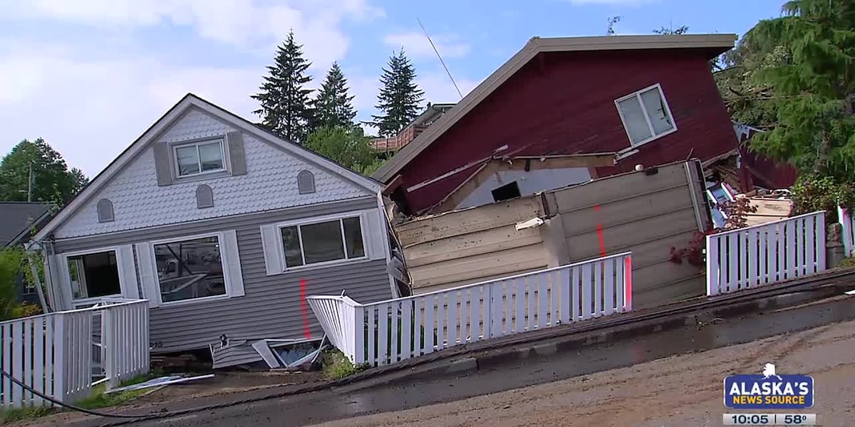 Couch, dishwasher save Ketchikan couple as landslide crushes home [Video]