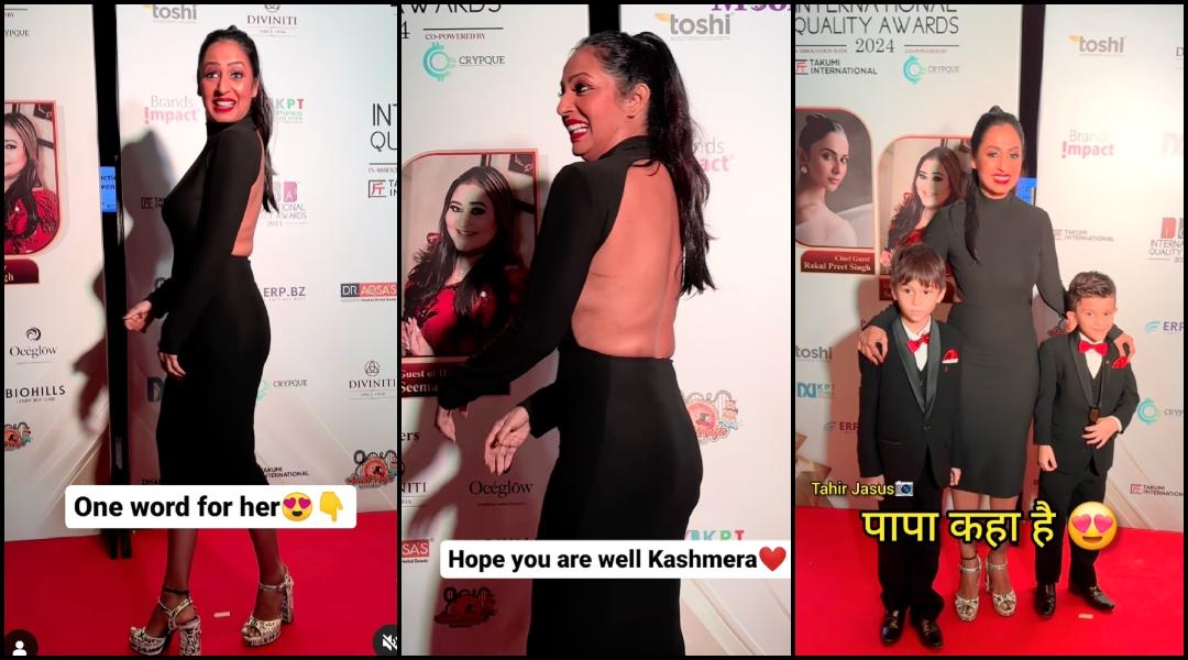 ‘Indecent, vulgar’: Netizens slam Kashmera Shah for showing her injury mark to paparazzo in backless bodycon outfit [Video]