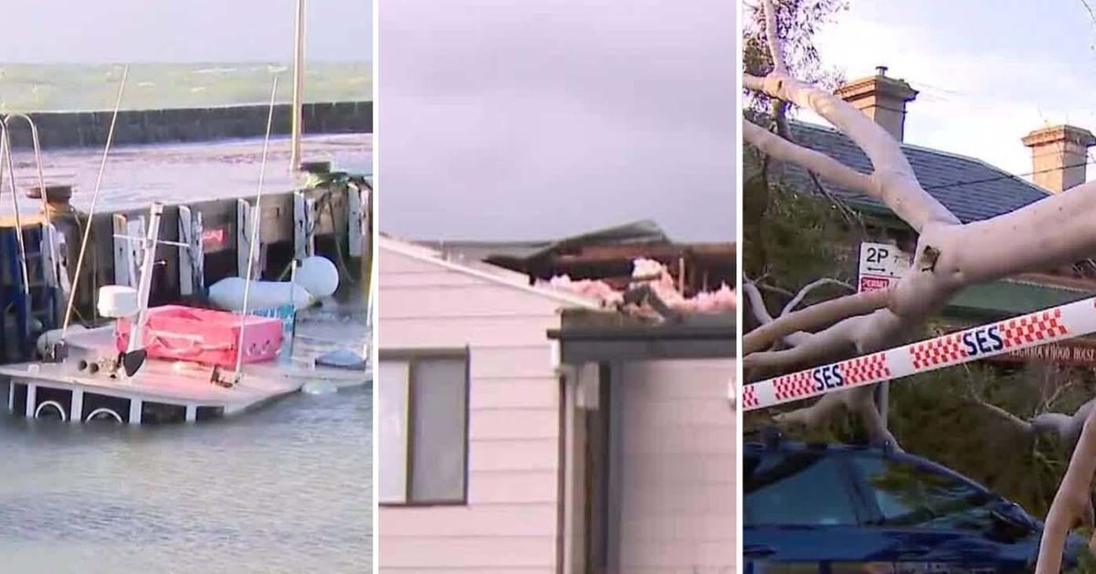 Victoria faces huge clean up after wild winds batter state, pull roof from home [Video]