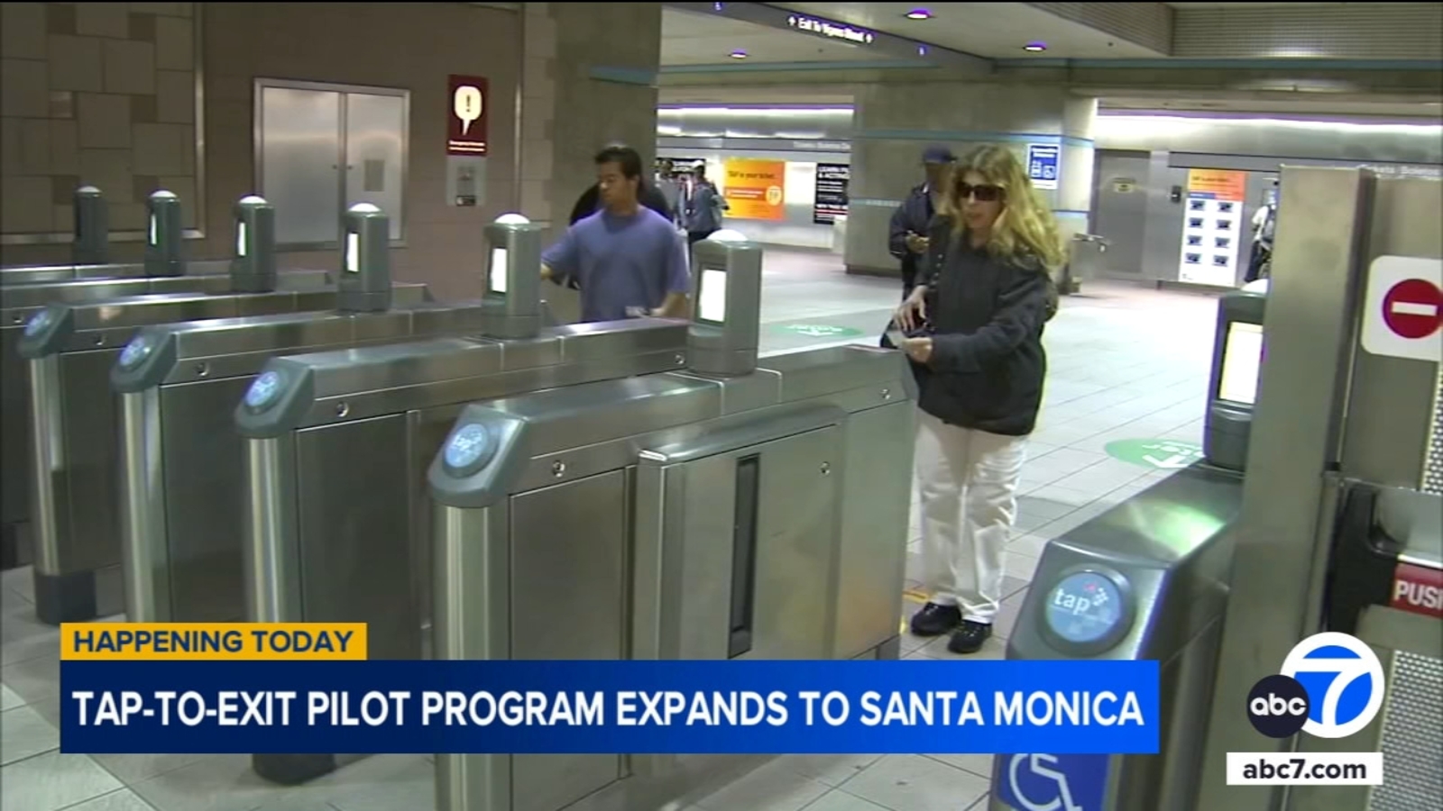 Metro’s ‘tap to exit’ program, aimed at reducing fare evasion, expanded to all 10 end-of-line stations, starting in Santa Monica [Video]