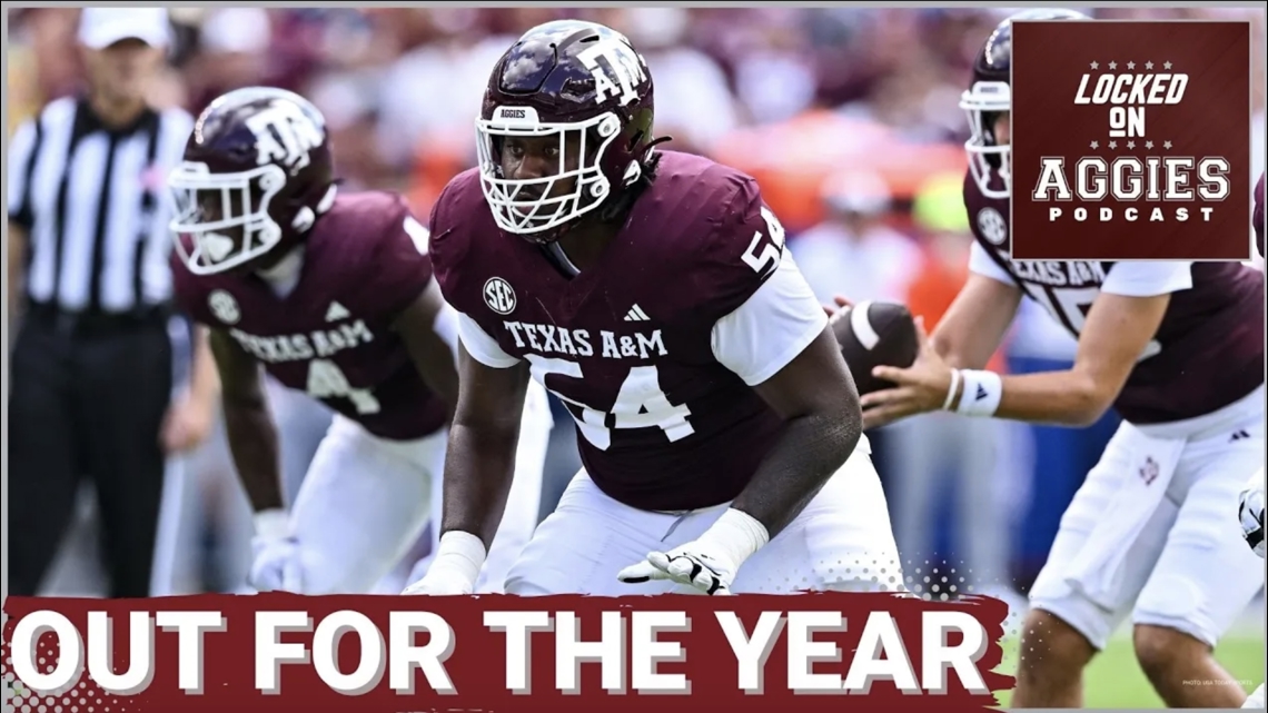 Losing starting center Mark Nabou Jr. has Texas A&M’s O-Line thin early in the season | A&M Podcast [Video]