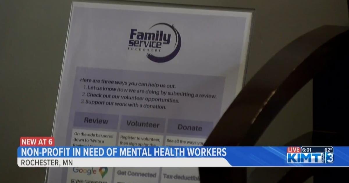 Family Service Rochester looking to hire mental health workers | News [Video]