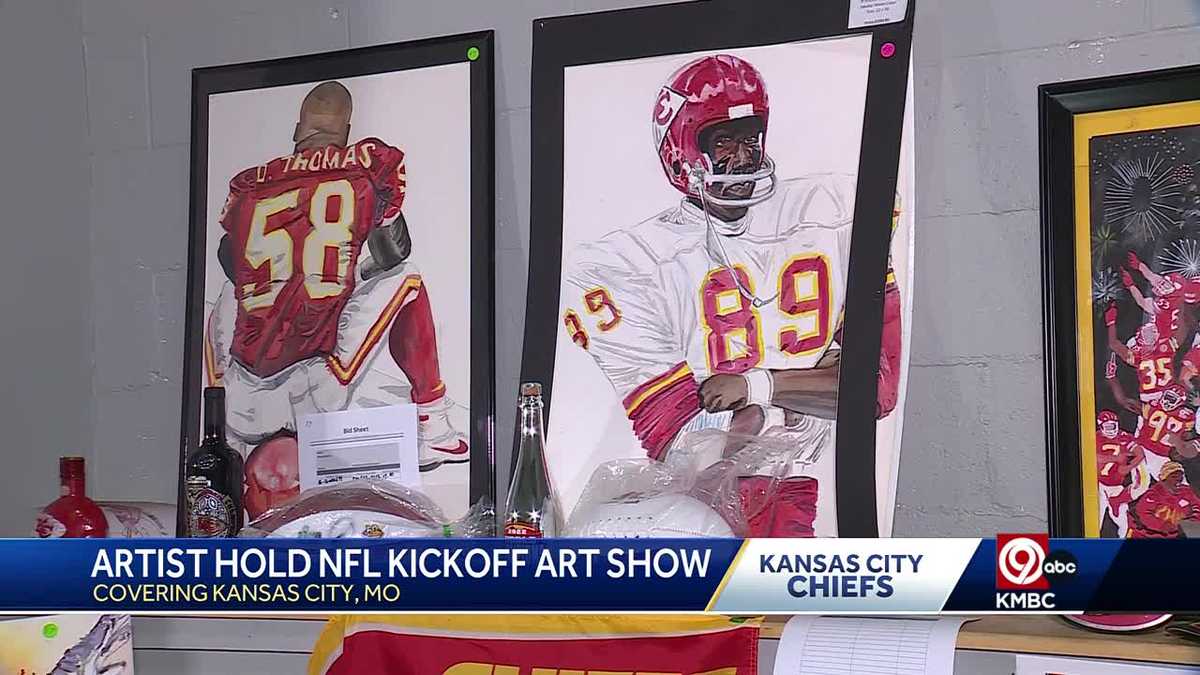 Kansas City Chiefs security guard showcases NFL-themed paintings [Video]