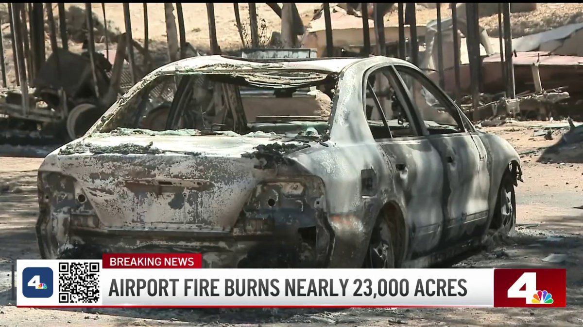 Firefighters working tirelessly to save homes from Airport Fire  NBC Los Angeles [Video]