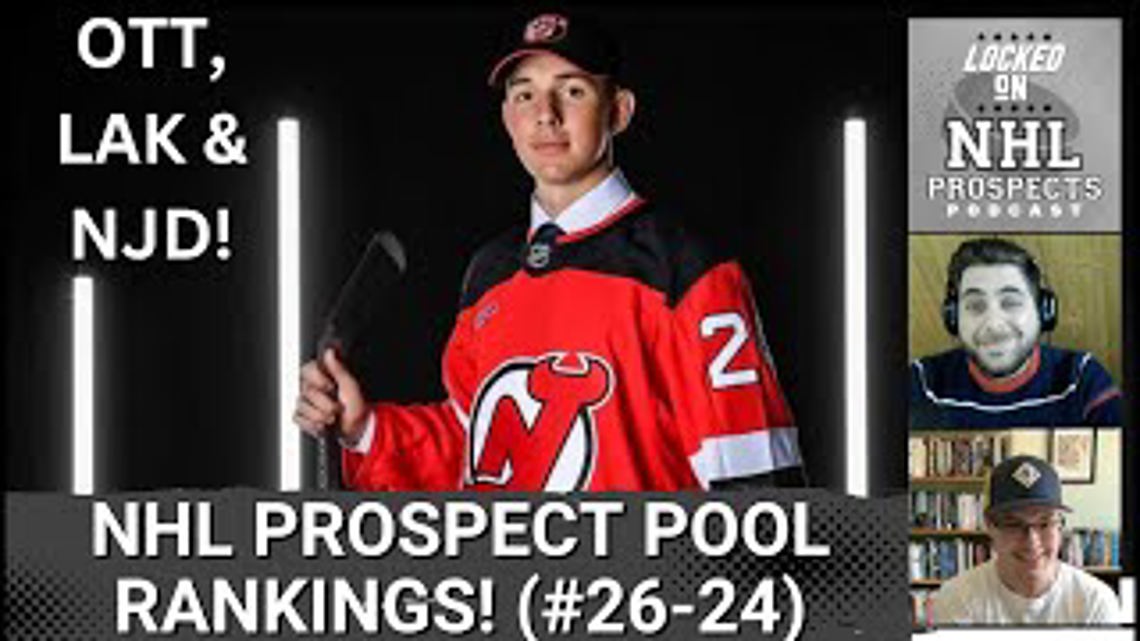 2024 NHL Prospect Pool Rankings, 26-24: Ottawa Senators, LA Kings, and New Jersey Devils [Video]