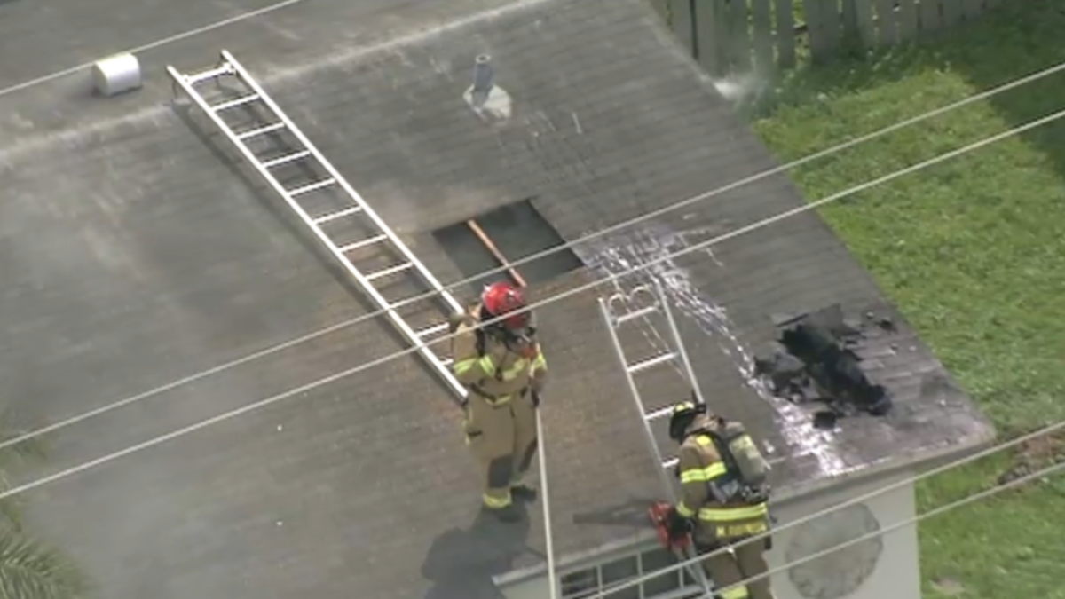 video shows smoke coming from roof  NBC 6 South Florida [Video]