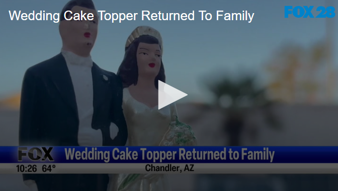 Wedding Cake Topper Returned To Family [Video]