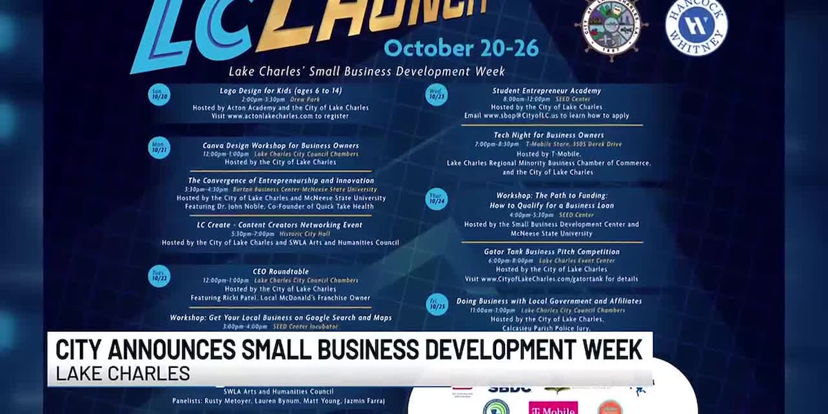 Small Business Development Week to return to Lake Charles [Video]