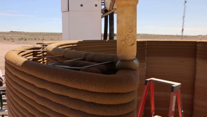 Watch: Worlds first 3D-printed hotel under construction in Texas | News [Video]