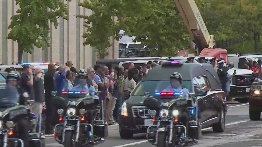 SLMPD pays respect during procession for Officer Lee [Video]