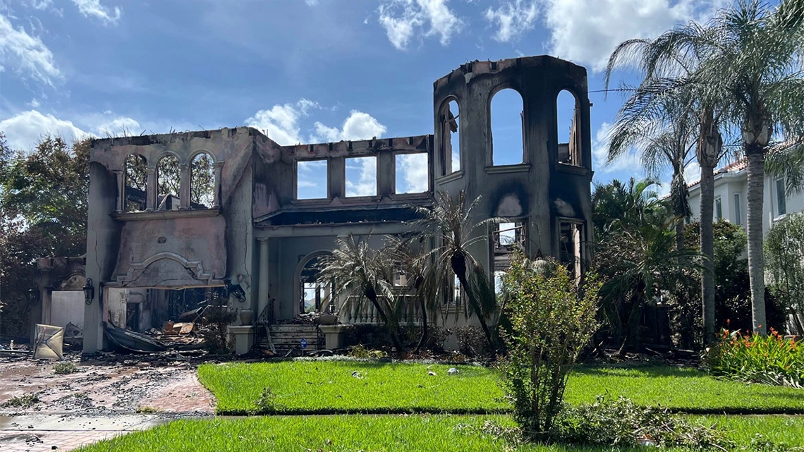 Davis Islands home destroyed by fire, storm surge during Helene [Video]