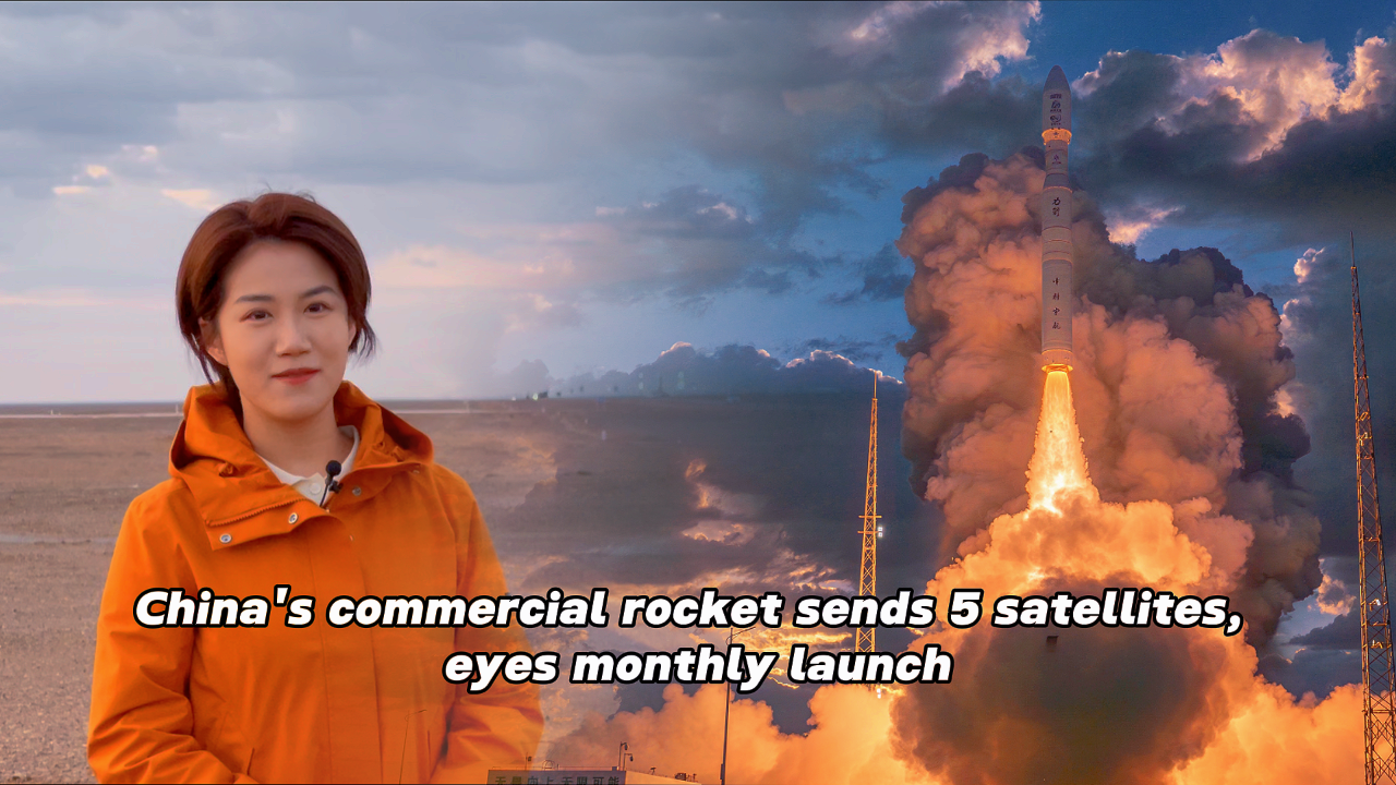 China’s commercial rocket sends 5 satellites, eyes monthly launch [Video]