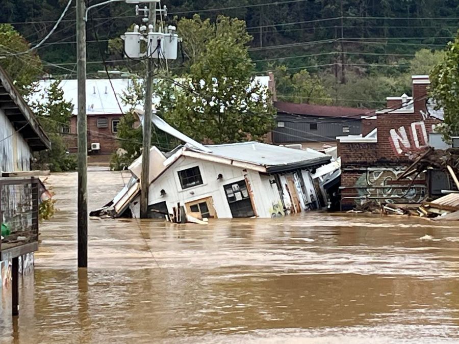 Asheville artist who evacuated to Raleigh describes damage to River Arts District [Video]