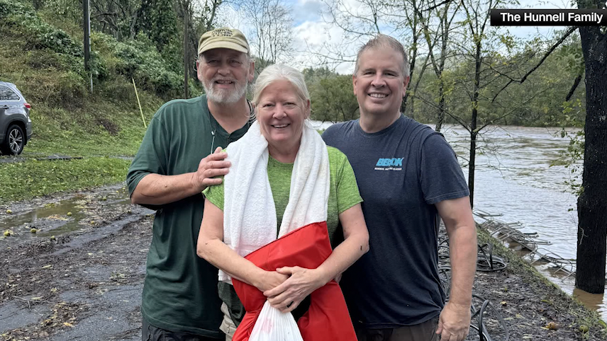 Video shows attendees of a North Carolina wedding rehearsal dinner rescue woman from floodwaters [Video]