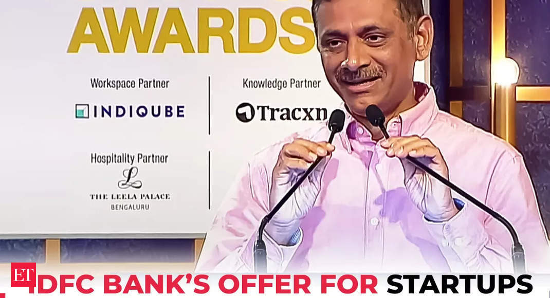 ET Startup Awards | IDFC First Bank has special banking offer for startups: V Vaidyanathan, MD & CEO - The Economic Times Video