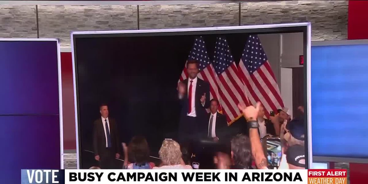 Busy campaign week for Harris, Trump campaigns in Arizona [Video]