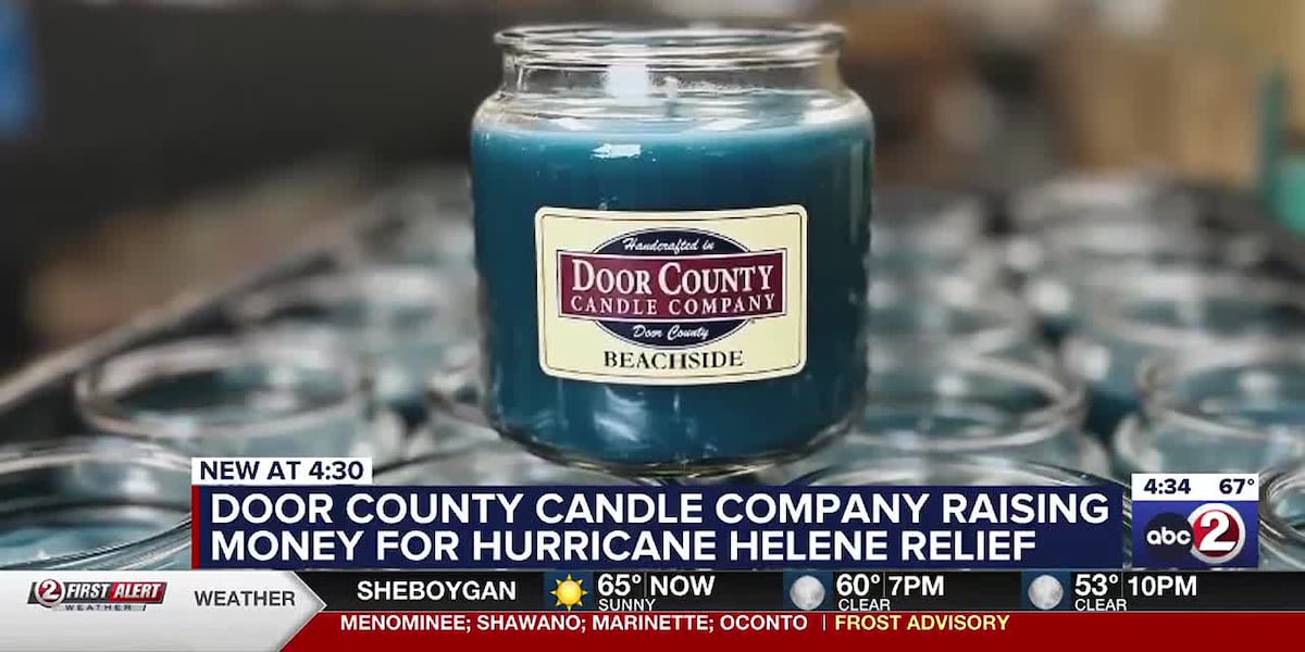 Door County Candle Company raising money for Hurricane Helene relief [Video]