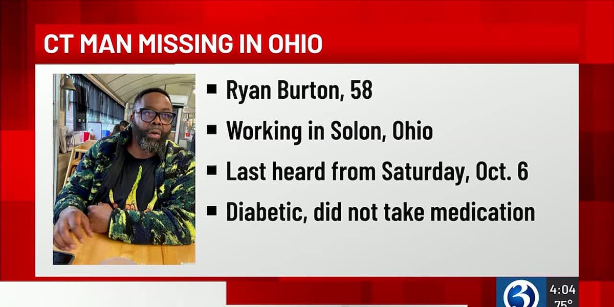 Connecticut man reported missing in Ohio [Video]