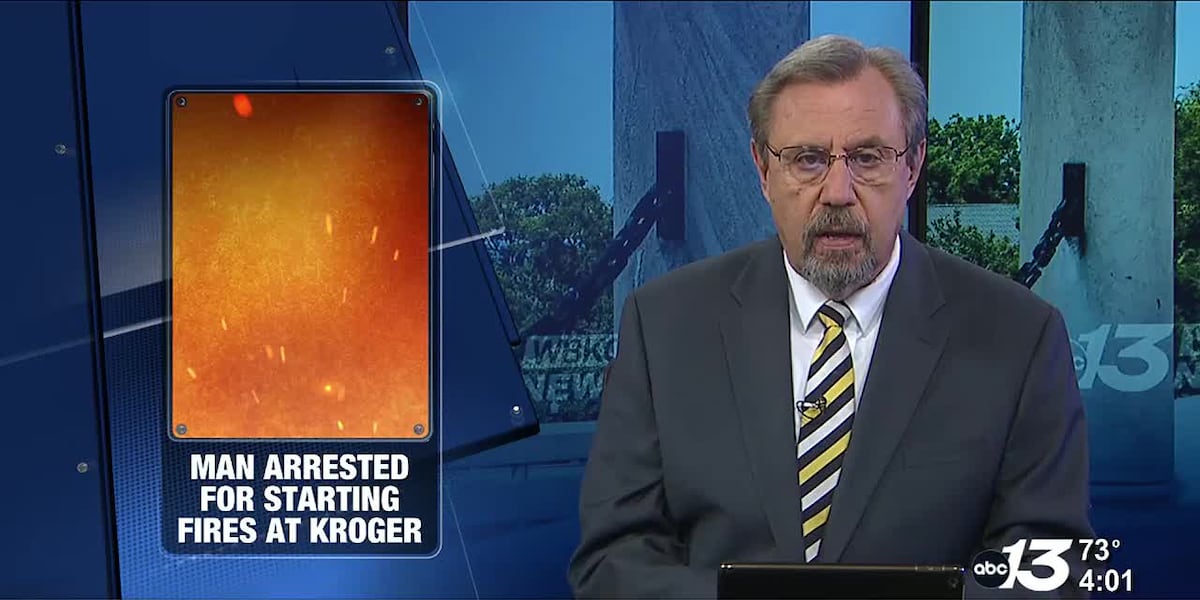 Man arrested for starting fires at Kroger [Video]