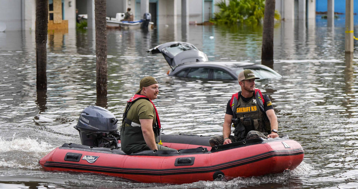 Hurricane downgraded to post-tropical cyclone, with at least 10 people killed, 3 million left without power in its destructive path [Video]