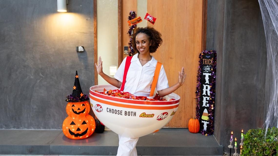 Halloween costume idea | Human candy bowl [Video]