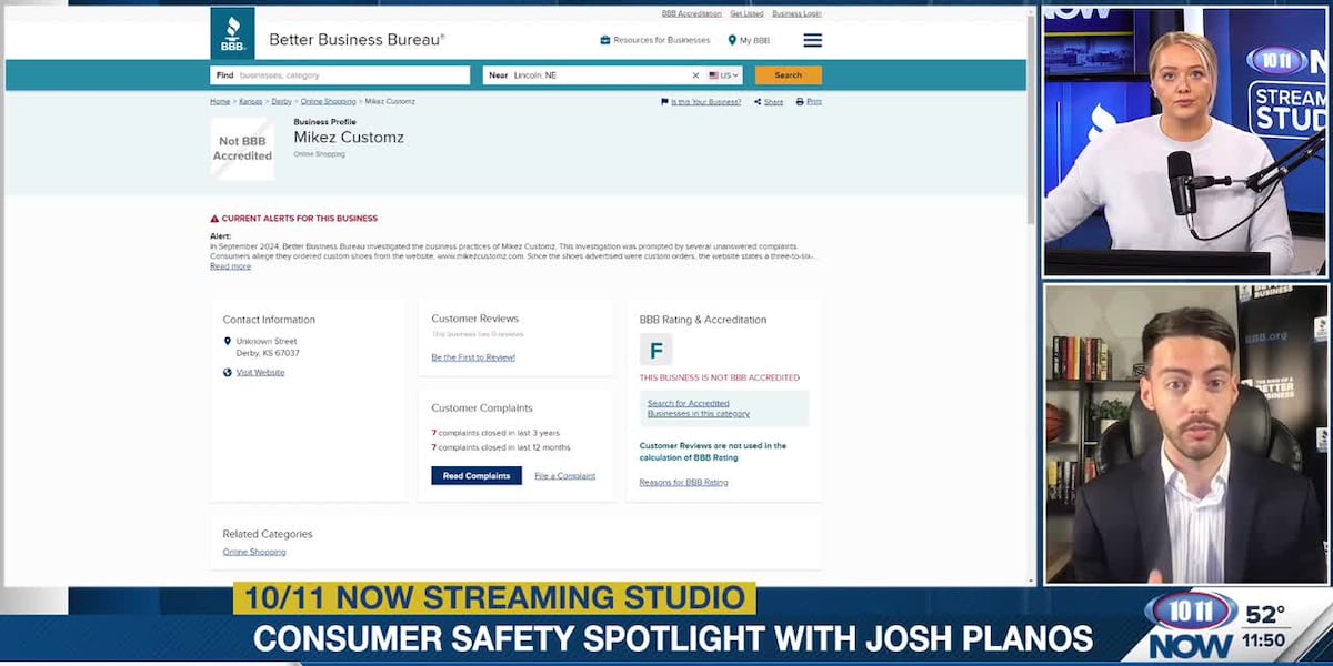 CONSUMER SAFETY SPOTLIGHT: Better Business Bureau investigating Mikez Customz [Video]