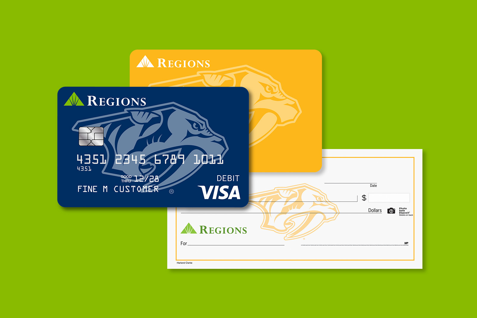 Regions Nashville Predators Visa Debit Card, Checks and Credit Card  A New Front Line to Support Smashville [Video]