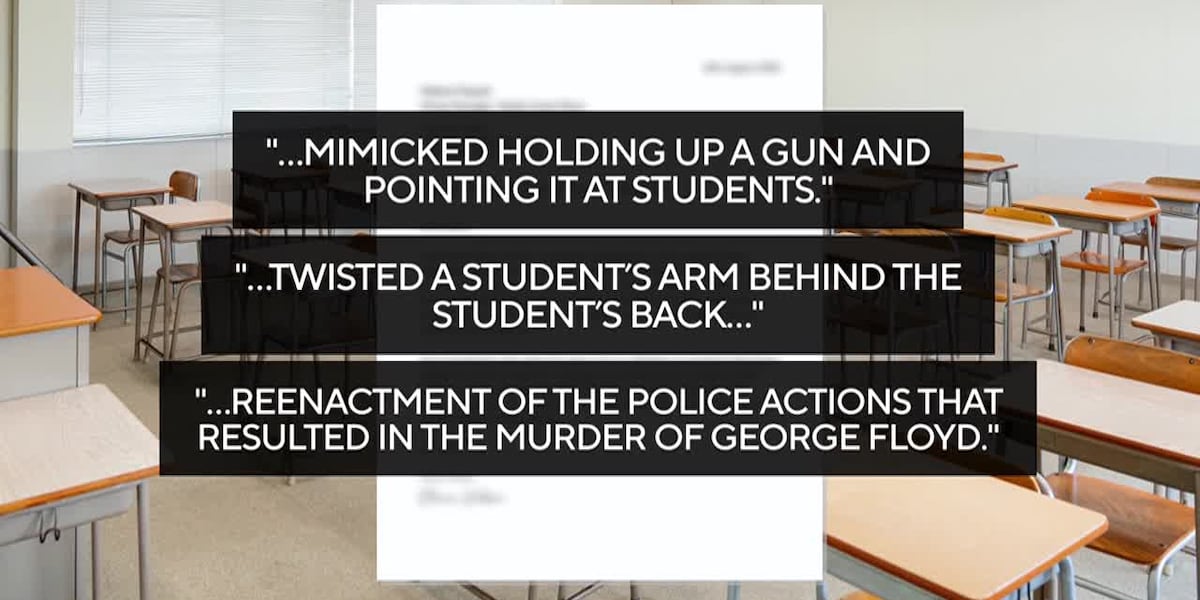 GRAPHIC: Officer working as substitute teacher reenacts George Floyd’s murder in class [Video]