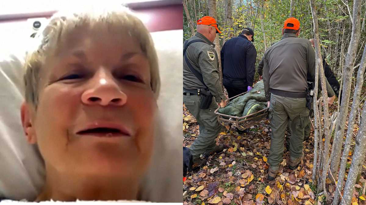 Maine woman who was lost in woods for days shares survival story [Video]