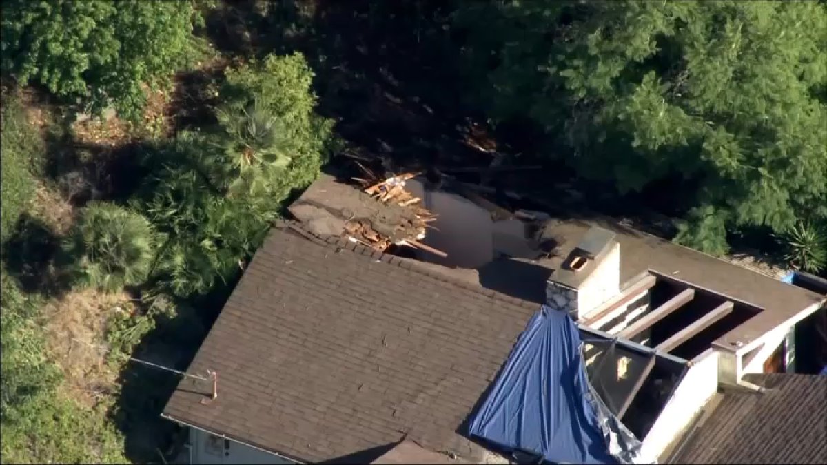 Car crashes through the roof of home in Rancho Palos Verdes  NBC 7 San Diego [Video]