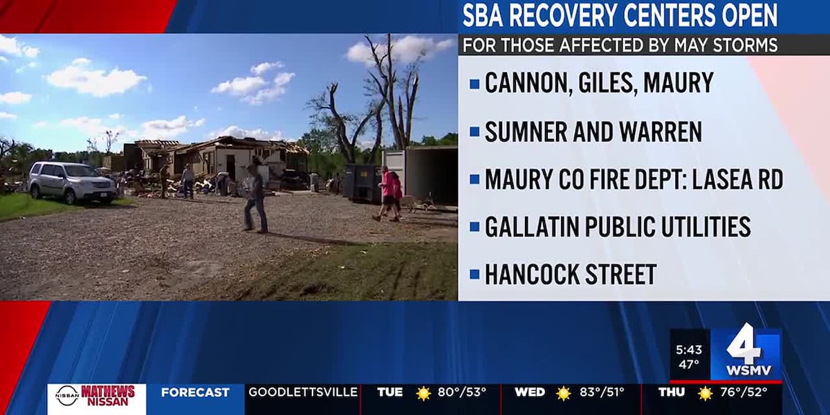 SBA Midstate disaster loan centers [Video]