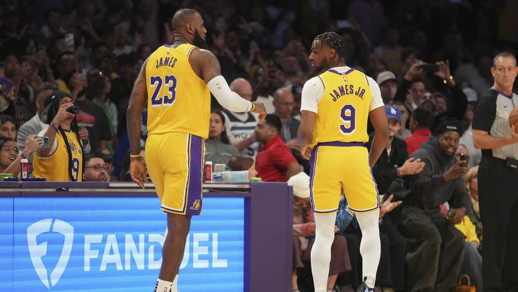 LeBron and Bronny James make history as the NBA’s first father-son duo to play together [Video]