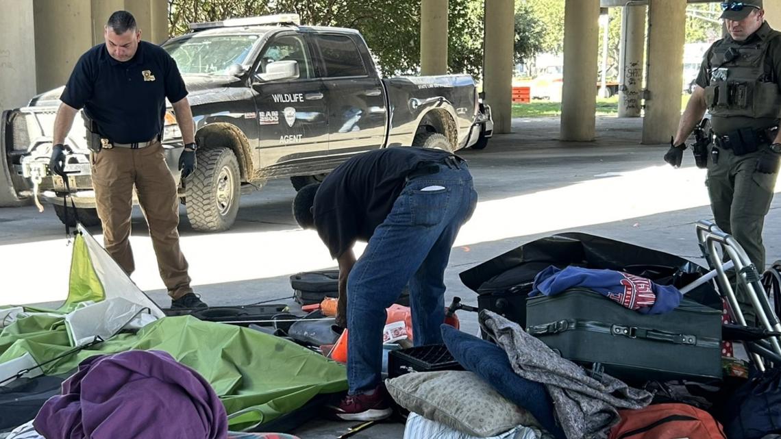 Homeless encampment moved ahead of Taylor Swift concerts [Video]