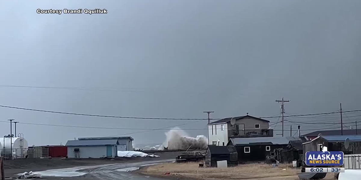 Kotzebue residents work to return to normal after major flooding, high winds [Video]