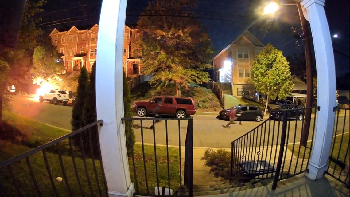 SE DC moped arson caught on surveillance video