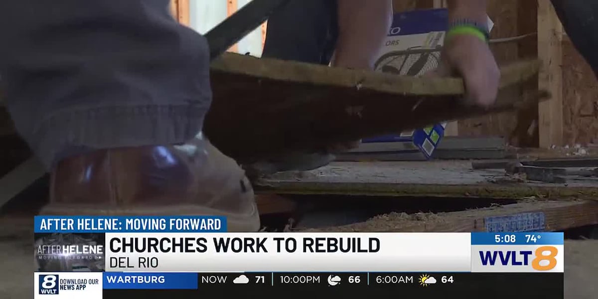 Volunteers traverse state lines to help repair Del Rio church damaged in Helene floods [Video]