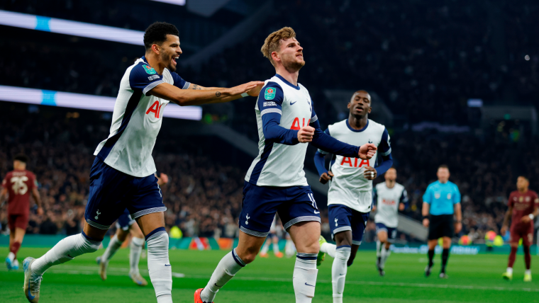 Tottenham vs. Man City final score, result from Carabao Cup as Werner and Sarr fire Spurs into quarters [Video]