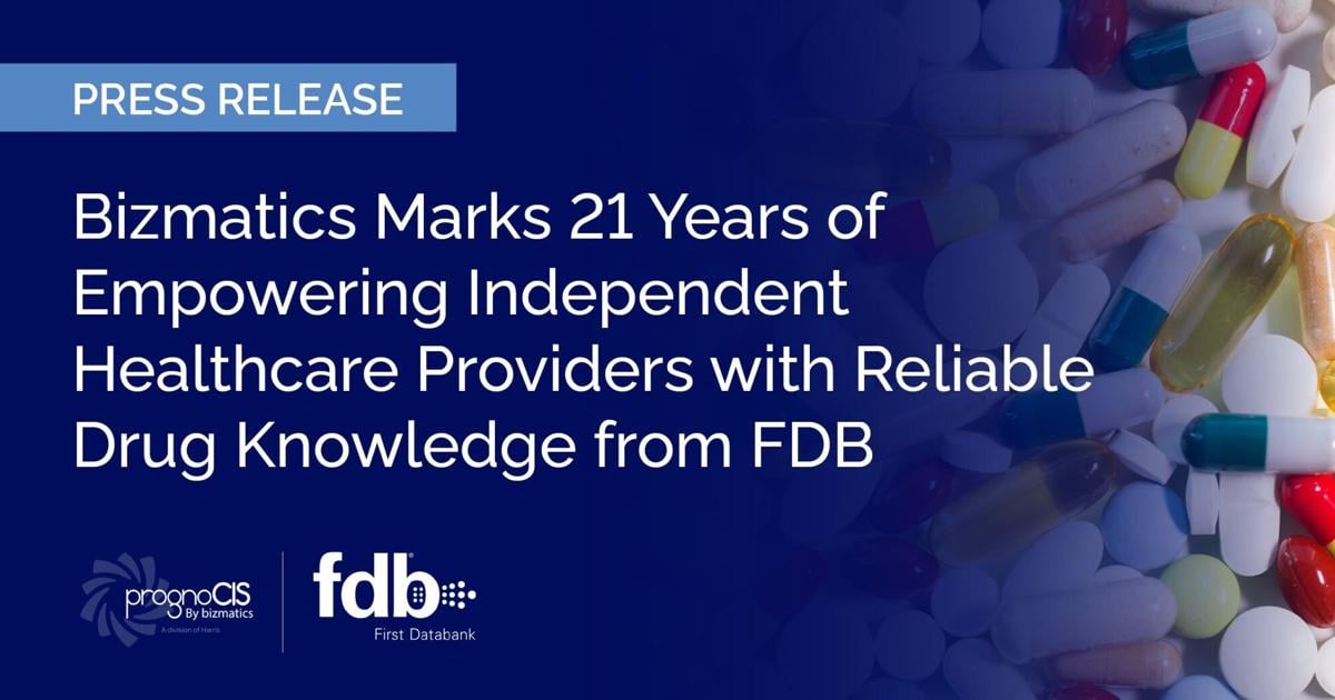 Bizmatics Marks 21 Years of Empowering Independent Healthcare Providers with Reliable Drug Knowledge from FDB | PR Newswire [Video]