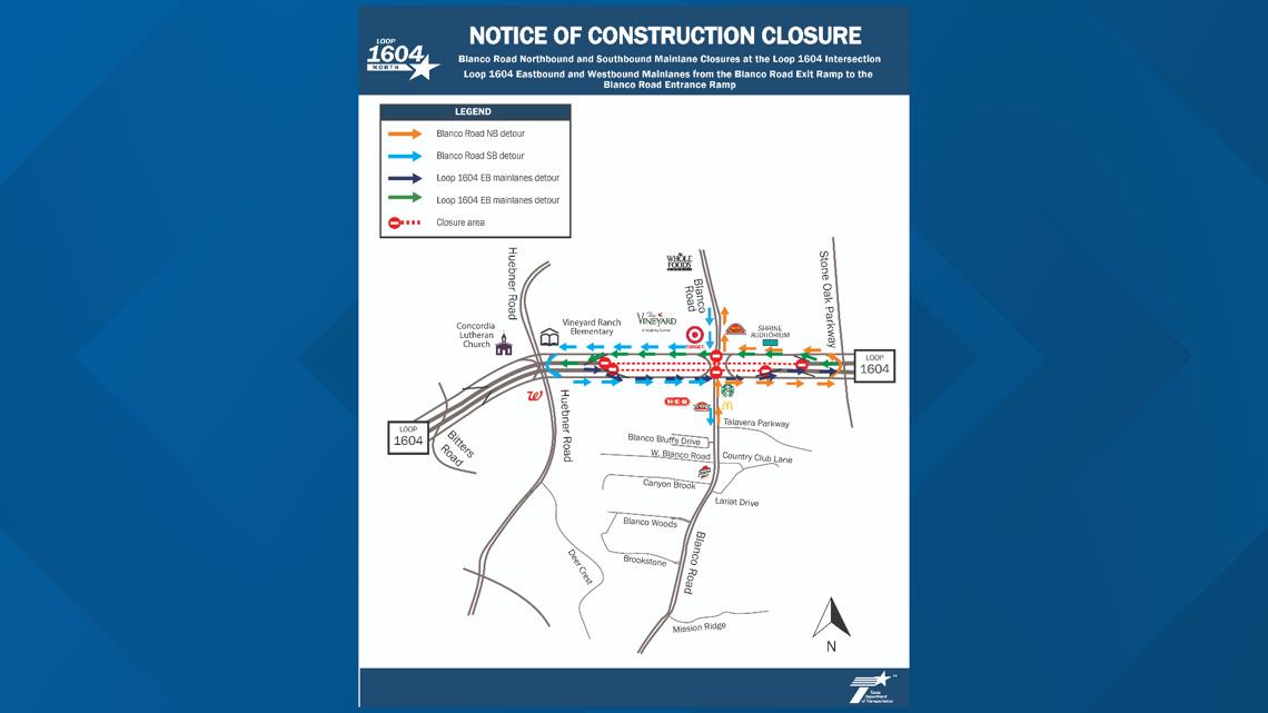 Loop 1604 at Blanco Road closed for bridge demolition [Video]