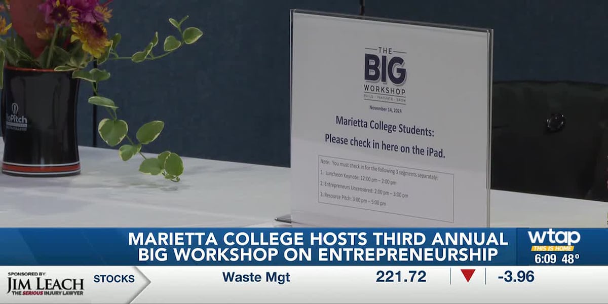 Students, faculty and entrepreneurs tossed around some big ideas at Marietta College Thursday. [Video]