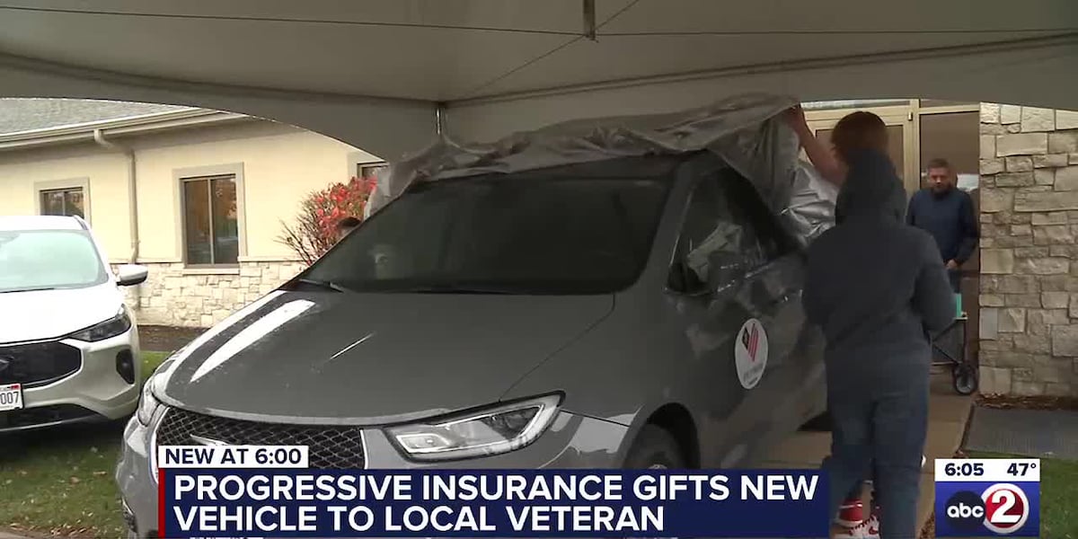 Progressive Insurance gifts new vehicle to local veteran [Video]