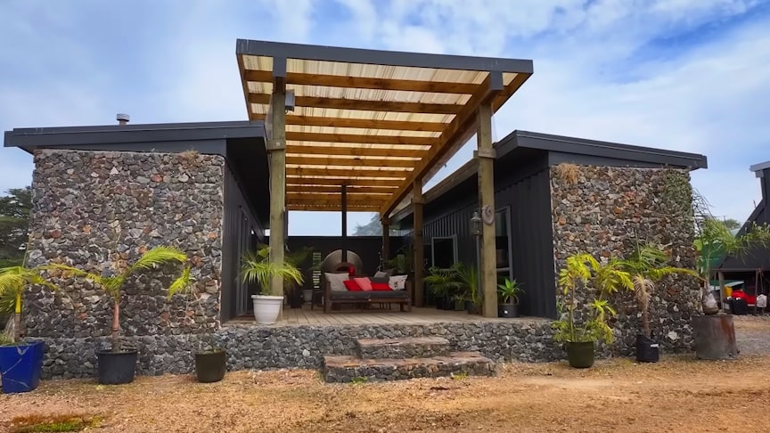 Shipping Containers Transformed Into Rustic Off-Grid Paradise [Video]