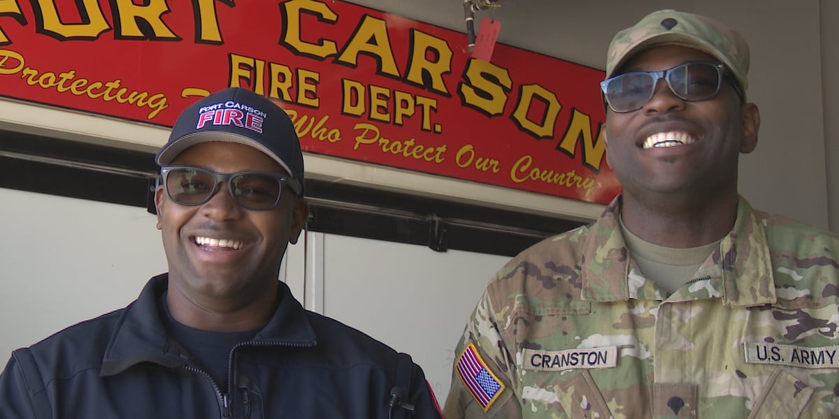 Its tremendous working here and being here: 2 brothers find home thousands of miles from home working as firefighters at Fort Carson [Video]