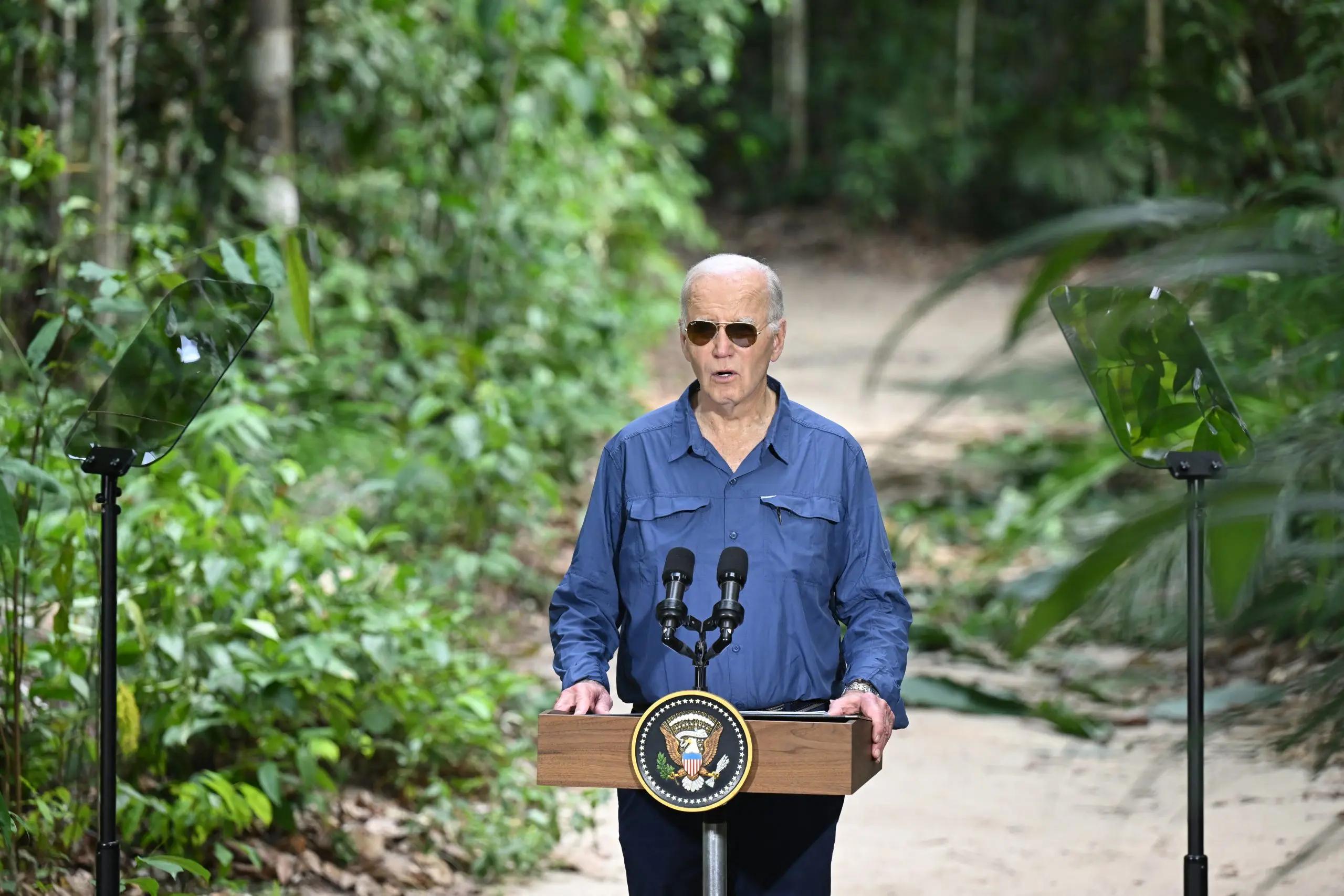 Biden touts six-fold climate funding increase under his administration [Video]