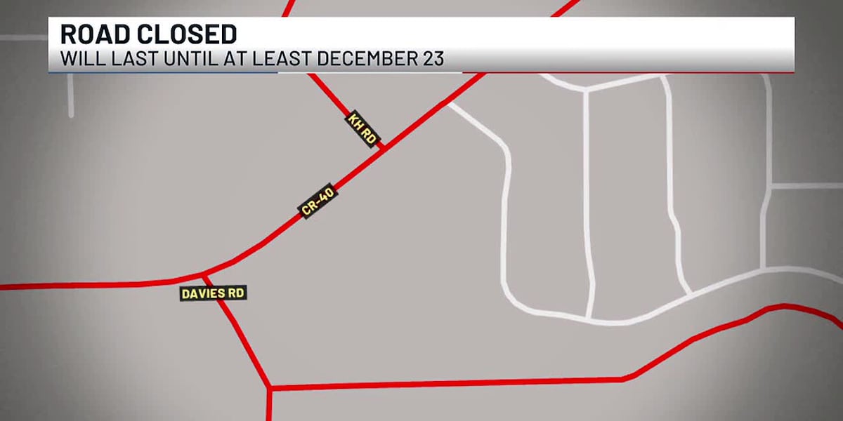 Autauga County road closed 5 weeks for culvert repairs [Video]