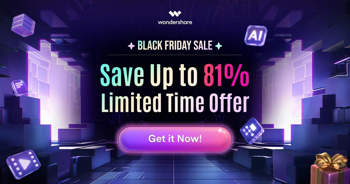 Wondershare Launches Massive Black Friday Sale with Discounts on Top Products | PR Newswire [Video]