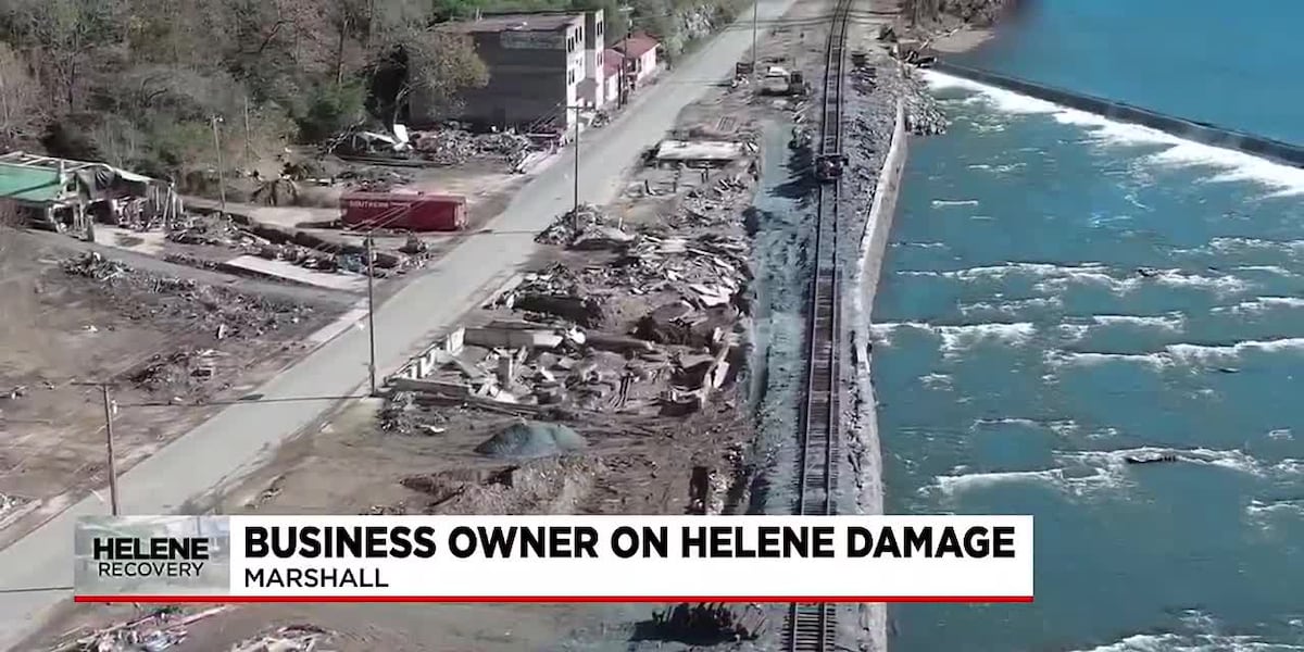 NC business owner talks about damage from Helene [Video]