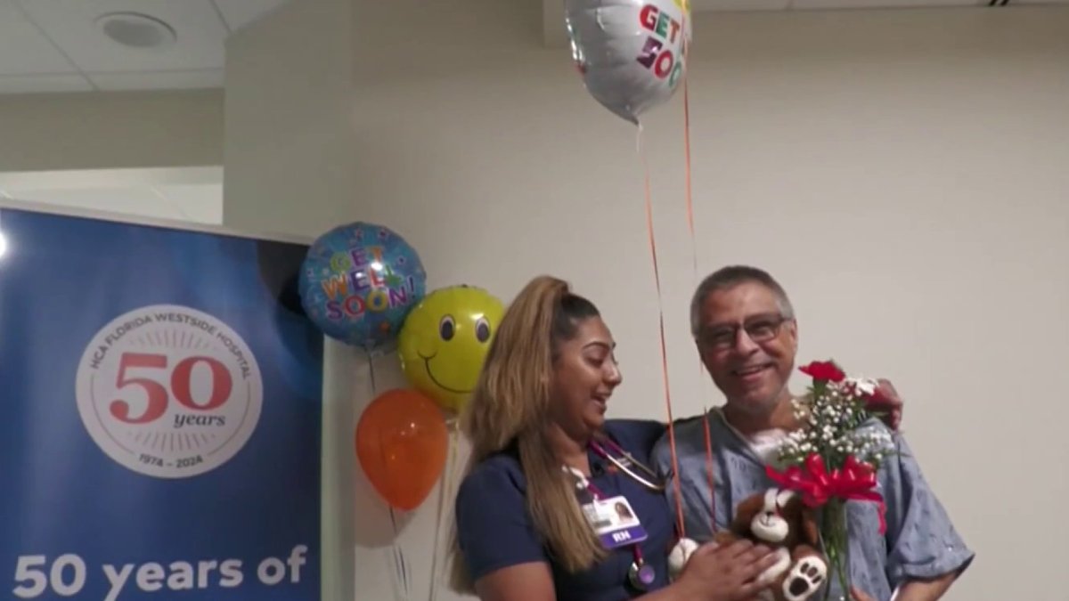 Plantation nurse reunites with man she saved  NBC 6 South Florida [Video]